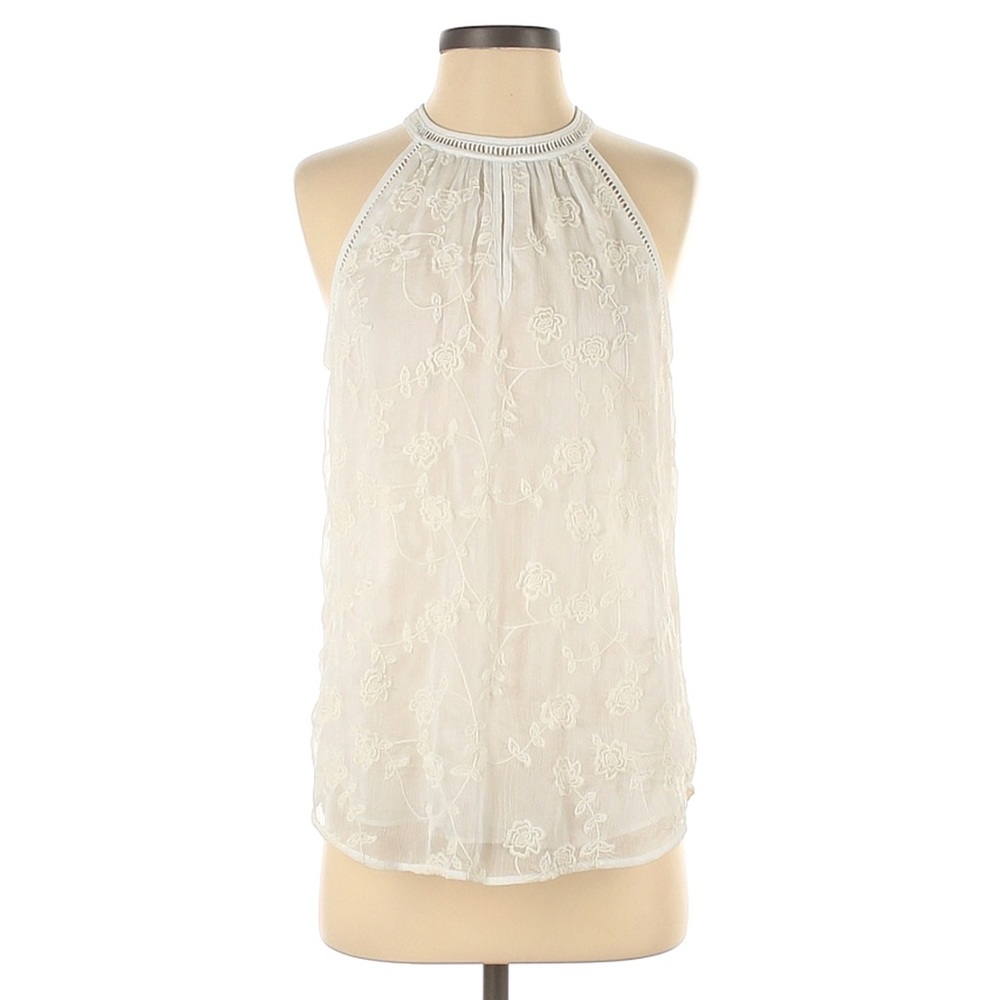 Daniel Rainn Rizer creamy halter top size large, new with tags